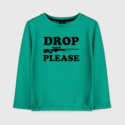 Детский лонгслив Drop Please