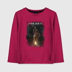 Лонгслив хлопковый детский Dark Souls Remastered, цвет: маджента