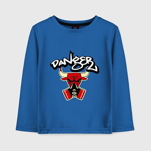 Детский лонгслив Danger Chicago Bulls / Синий – фото 1