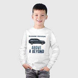 Лонгслив хлопковый детский Range Rover Above a Beyond, цвет: белый — фото 2