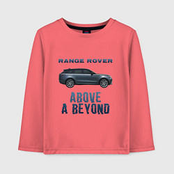 Лонгслив хлопковый детский Range Rover Above a Beyond, цвет: коралловый