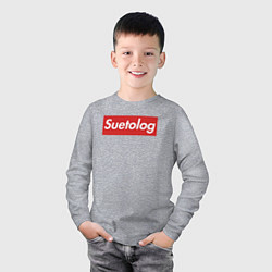 Лонгслив хлопковый детский Suetolog, цвет: меланж — фото 2