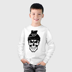 Лонгслив хлопковый детский Infinity Инфинити Z, цвет: белый — фото 2