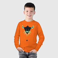 Лонгслив хлопковый детский ОД Dota 2, цвет: оранжевый — фото 2