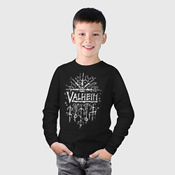 Лонгслив хлопковый детский Valheim, цвет: черный — фото 2