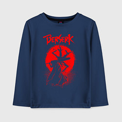 Лонгслив хлопковый детский BERSERK, цвет: тёмно-синий