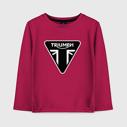 Лонгслив хлопковый детский Triumph Мото Лого Z, цвет: маджента