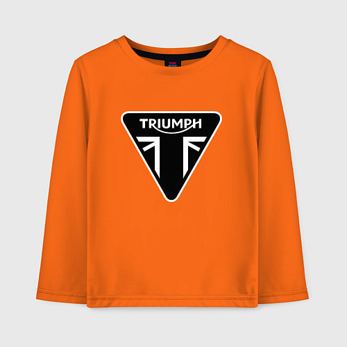 Детский лонгслив Triumph Мото Лого Z / Оранжевый – фото 1