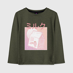 Детский лонгслив Vaporwave Strawberry Milk