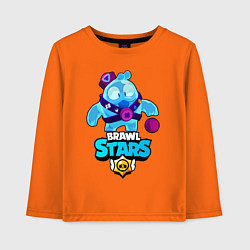 Лонгслив хлопковый детский Сквик Squeak Brawl Stars, цвет: оранжевый