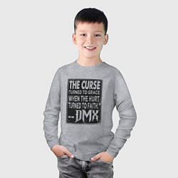 Лонгслив хлопковый детский DMX - The Curse, цвет: меланж — фото 2