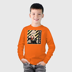 Лонгслив хлопковый детский Моя геройская академия Бакуго, цвет: оранжевый — фото 2