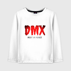 Лонгслив хлопковый детский DMX - Rest In Peace, цвет: белый