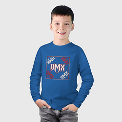Лонгслив хлопковый детский DMX Power, цвет: синий — фото 2