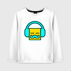 Детский лонгслив Geometry Dash: Music