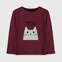 Детский лонгслив Котик - Мяу