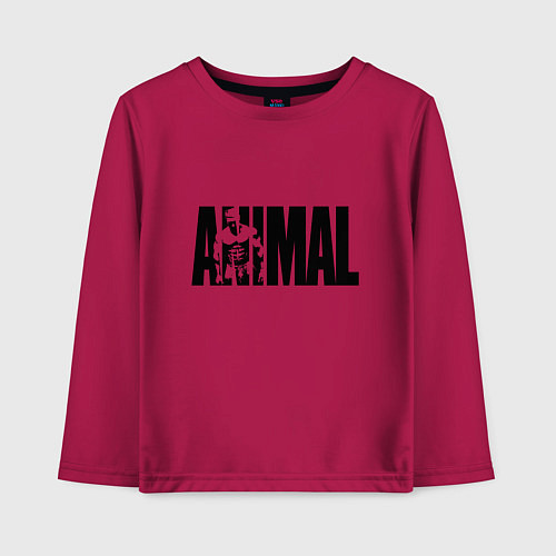 Детский лонгслив ANIMAL ЭНИМАЛ / Маджента – фото 1