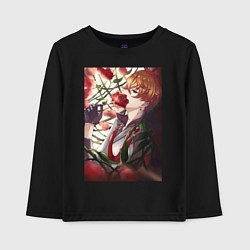 Лонгслив хлопковый детский Tartaglia fan art, цвет: черный