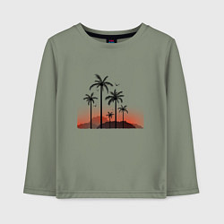 Детский лонгслив Palm tree