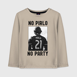 Детский лонгслив No Pirlo no party