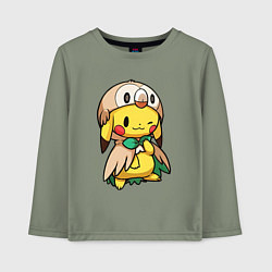 Детский лонгслив Пикачу - совенок