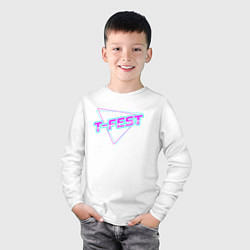 Лонгслив хлопковый детский T-Fest, цвет: белый — фото 2