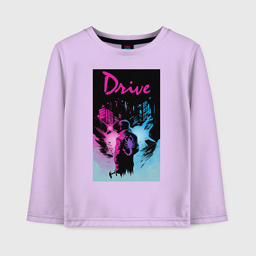 Детский лонгслив DRIVE фильм / Лаванда – фото 1