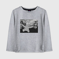 Лонгслив хлопковый детский Simpsons x Nirvana, цвет: меланж