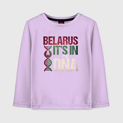 Детский лонгслив ДНК - Беларусь