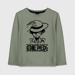 Детский лонгслив Луффи пират Соломенной шляпы