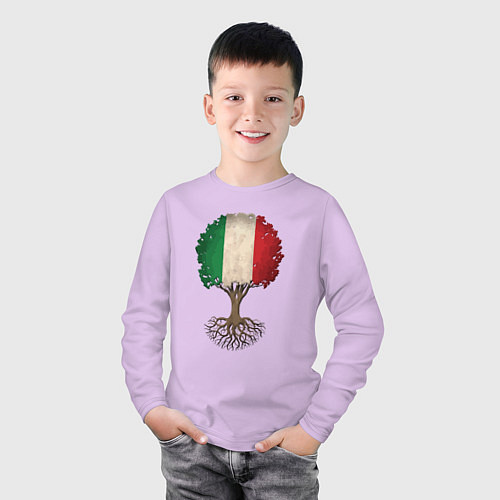 Детский лонгслив Italy Tree / Лаванда – фото 3