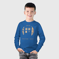Лонгслив хлопковый детский Тардис - Доктор Кто, цвет: синий — фото 2