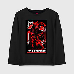 Детский лонгслив Постер За Императора! красны