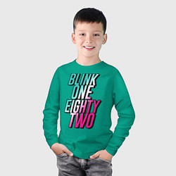 Лонгслив хлопковый детский BLINK 182, цвет: зеленый — фото 2