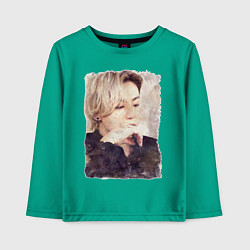 Детский лонгслив Задумчивый Чонгук