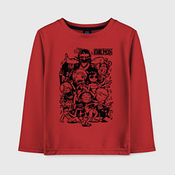 Детский лонгслив Персонажи Ван-Пис Большой куш