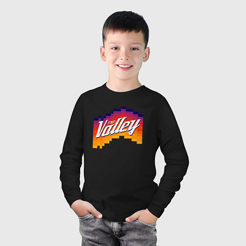 Детский лонгслив Финикс - The Valley / Черный – фото 3