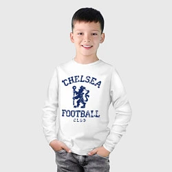 Лонгслив хлопковый детский Chelsea FC: Lion, цвет: белый — фото 2
