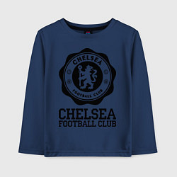 Лонгслив хлопковый детский Chelsea FC: Emblem, цвет: тёмно-синий