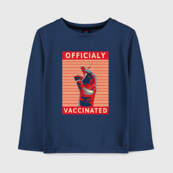 Детский лонгслив Официально вакцинирован