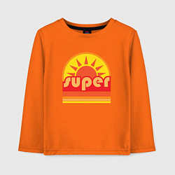 Детский лонгслив Super Sun