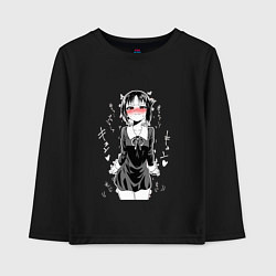 Детский лонгслив Госпожа Кагуя сердится сенпай