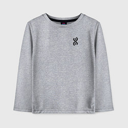 Лонгслив хлопковый детский Биология ДНК, цвет: меланж