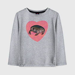 Детский лонгслив Дождевая жаба в сердце