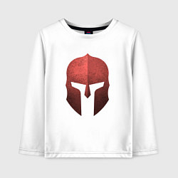 Лонгслив хлопковый детский Гладиатор, цвет: белый