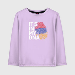 Детский лонгслив Its in my DNA