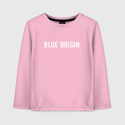 Детский лонгслив BLUE ORIGIN / Светло-розовый – фото 1