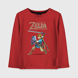 Лонгслив хлопковый детский Z Link, цвет: красный