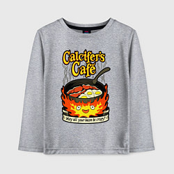 Лонгслив хлопковый детский Calcifer cook, цвет: меланж