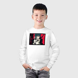 Лонгслив хлопковый детский Макима из человек бензопила, цвет: белый — фото 2